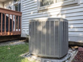Residential Air Conditioner Has New Condenser Installed